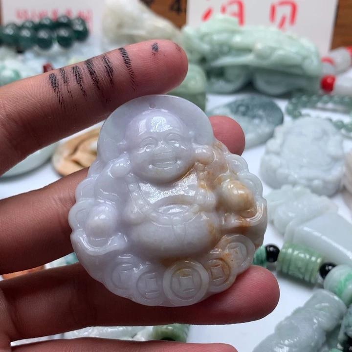 颈饰未镶嵌翡翠保真天然a货翡翠