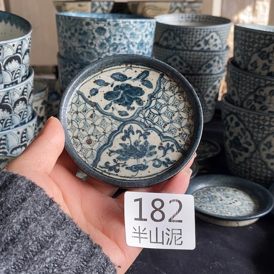 熊***大陶手工手绘青花高温陶瓷