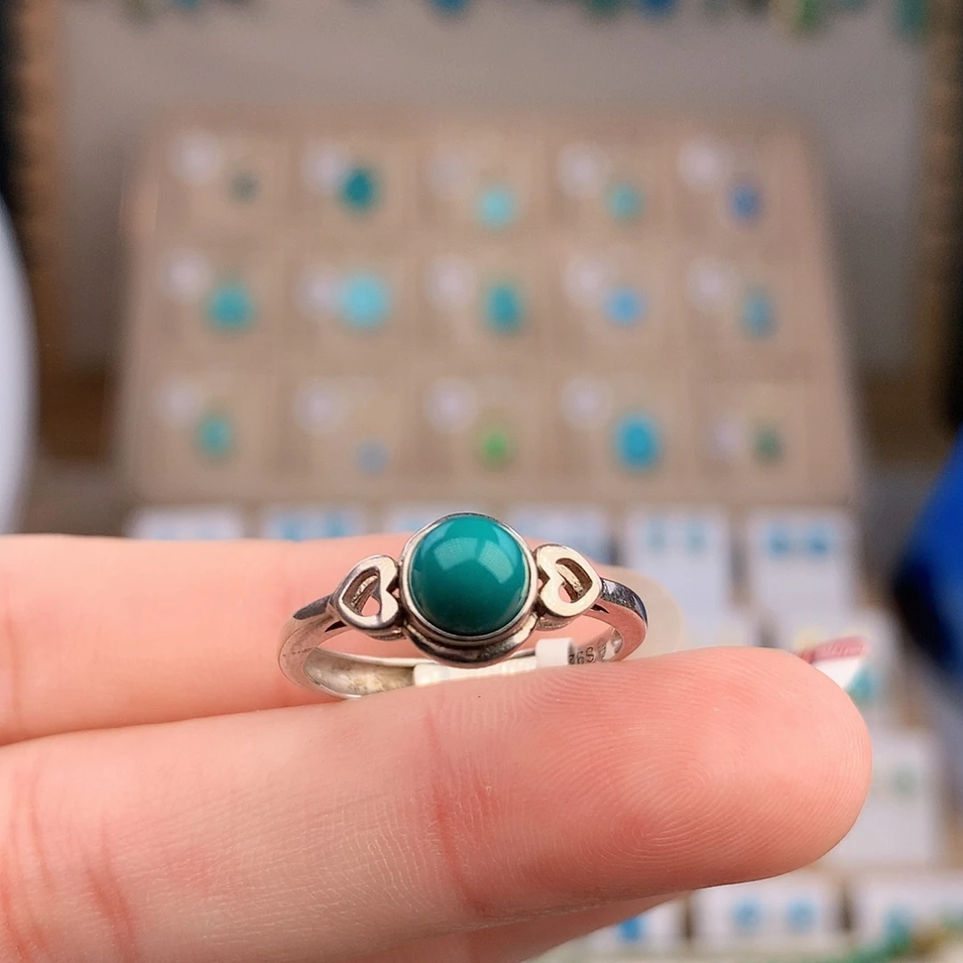 绿松石银S925镶嵌颈饰