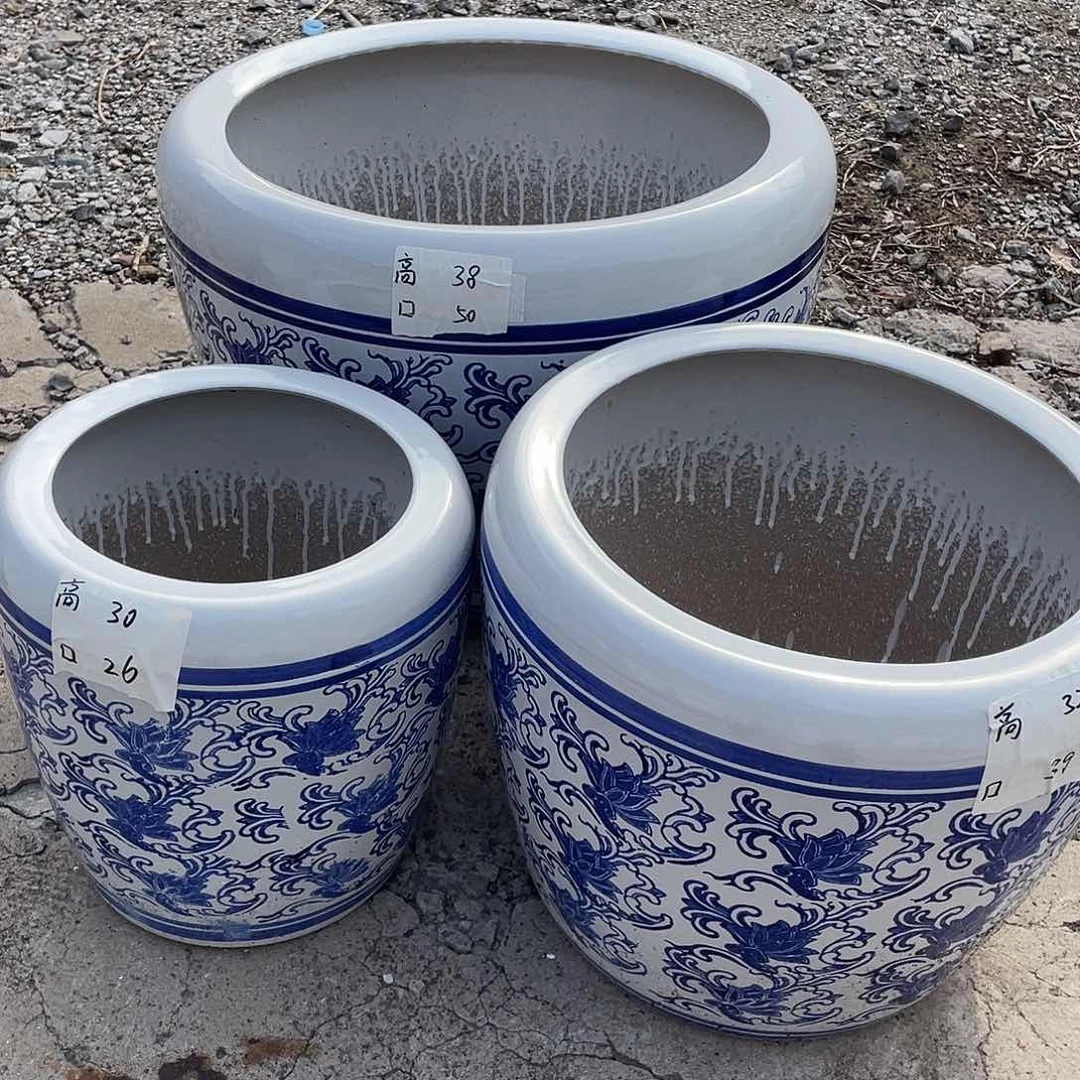 青花瓷大套三搭配托盘微瑕