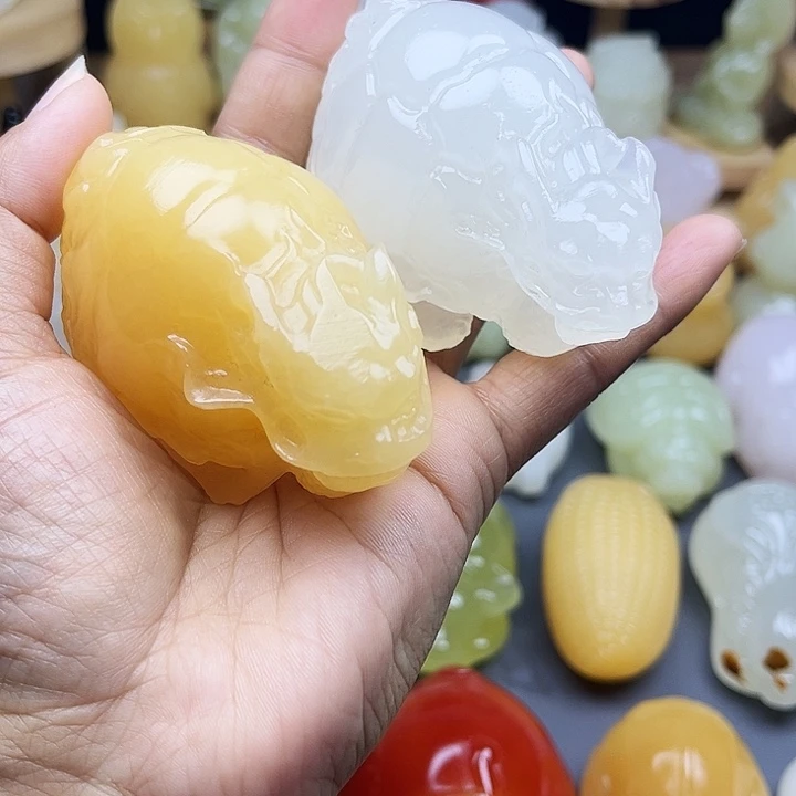 玉石雕刻品碧玺（处理）唐*