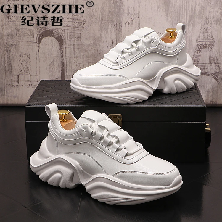 纪诗哲老爹鞋男轻奢高端休闲鞋韩版潮流时尚百搭板韩版透气男板鞋