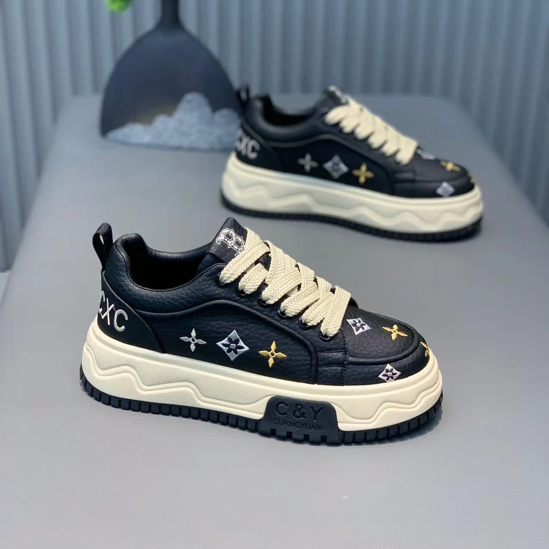 【皮鞋尺码】秋季新款休闲风印花时尚休闲鞋舒适潮流男鞋B81973