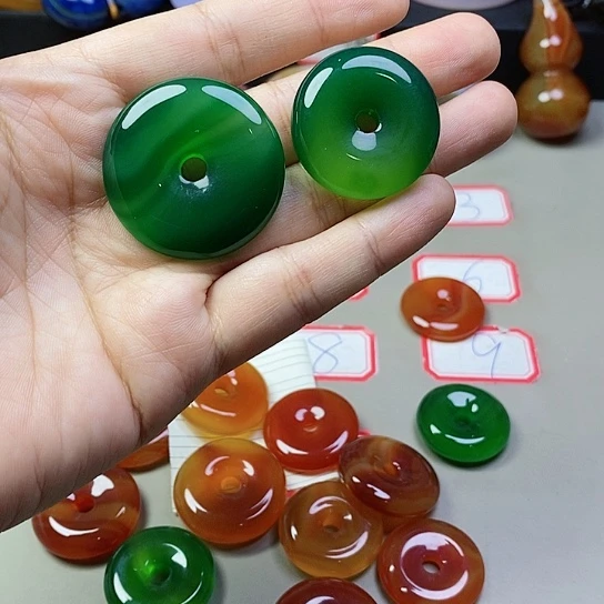 玛瑙/玉髓吊坠(不含链)未镶嵌啊*