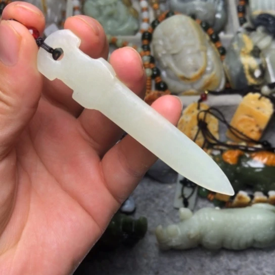 和田玉未镶嵌挂件