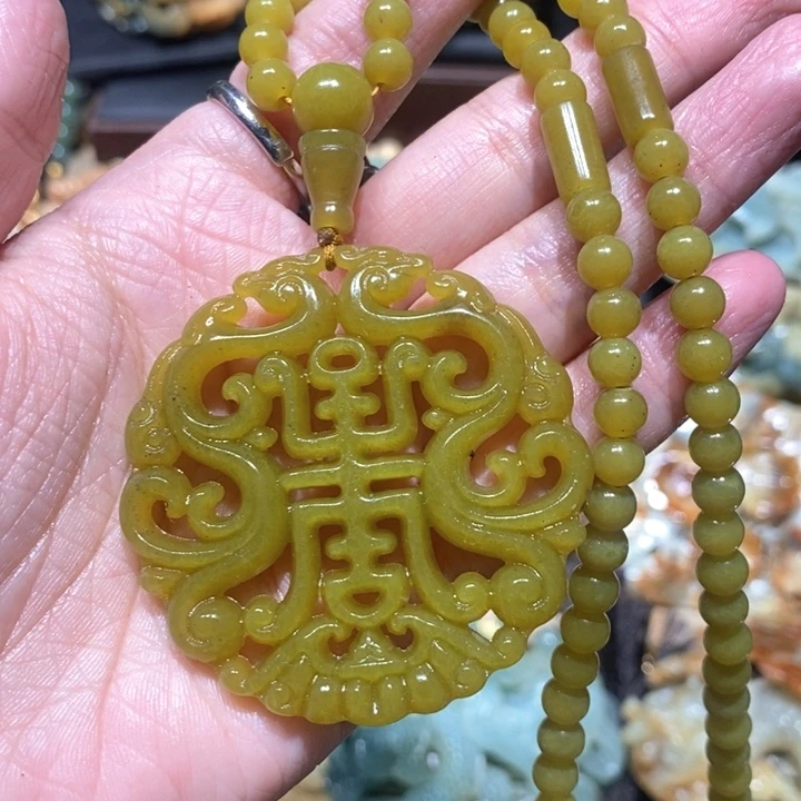 岫玉毛衣链未镶嵌