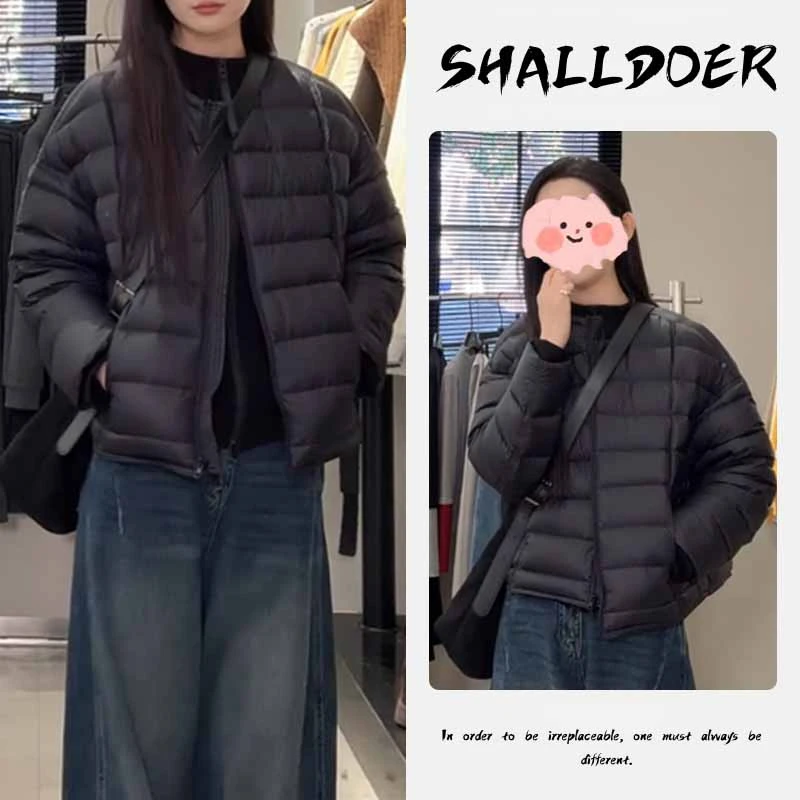 洋气轻薄棉服女冬季2025新款设计感小众小个子大气保暖外套棉服