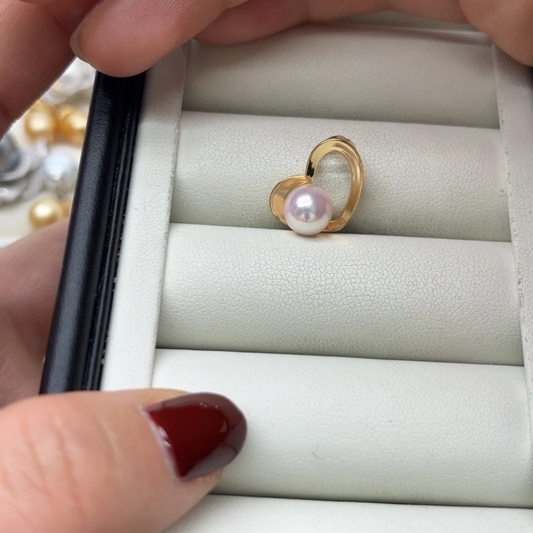 吊坠(不含链)海水珍珠银S925镶嵌