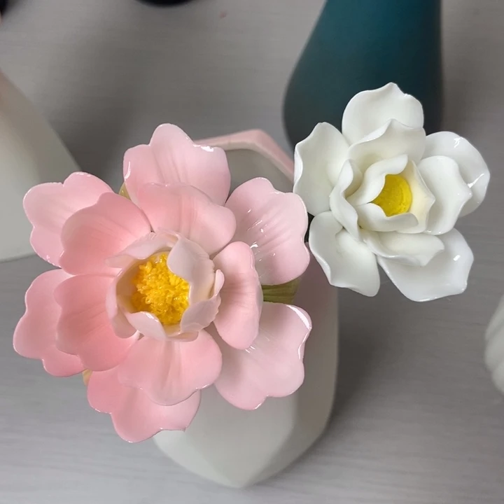 陶瓷手工制作陶瓷花