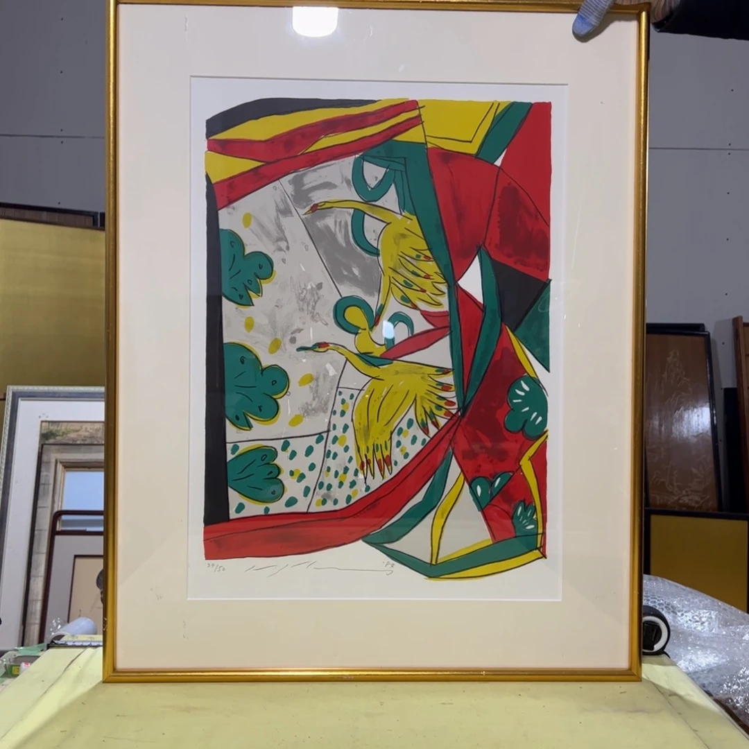 绘画J*D屏风框画茶空间设计