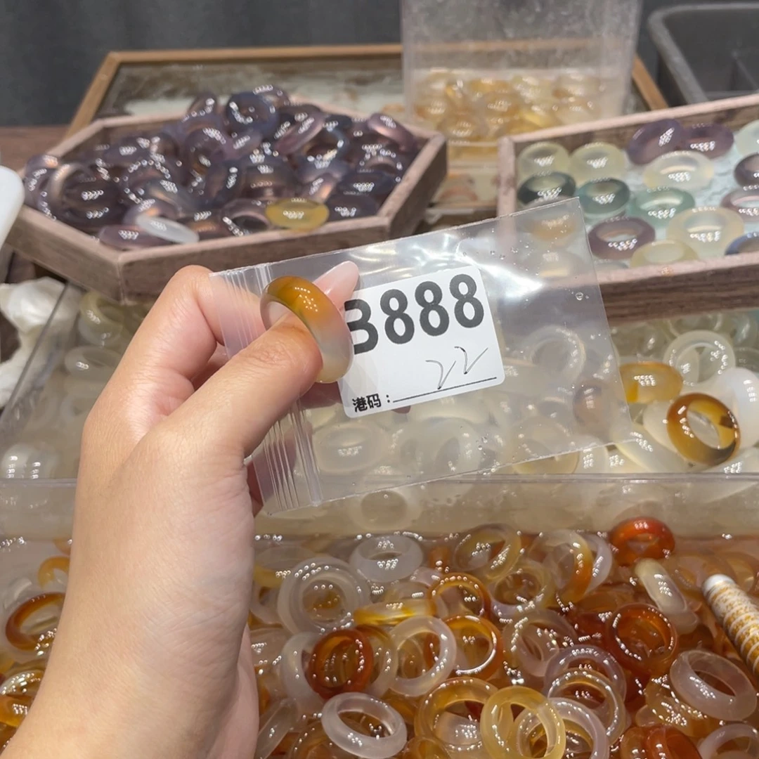 玛瑙/玉髓未镶嵌戒指888
