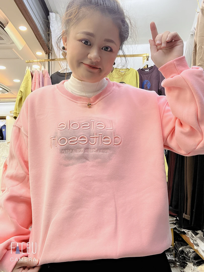 9571#加绒加厚卫衣新款圆领潮流时尚休闲百搭卫衣（海洋家）