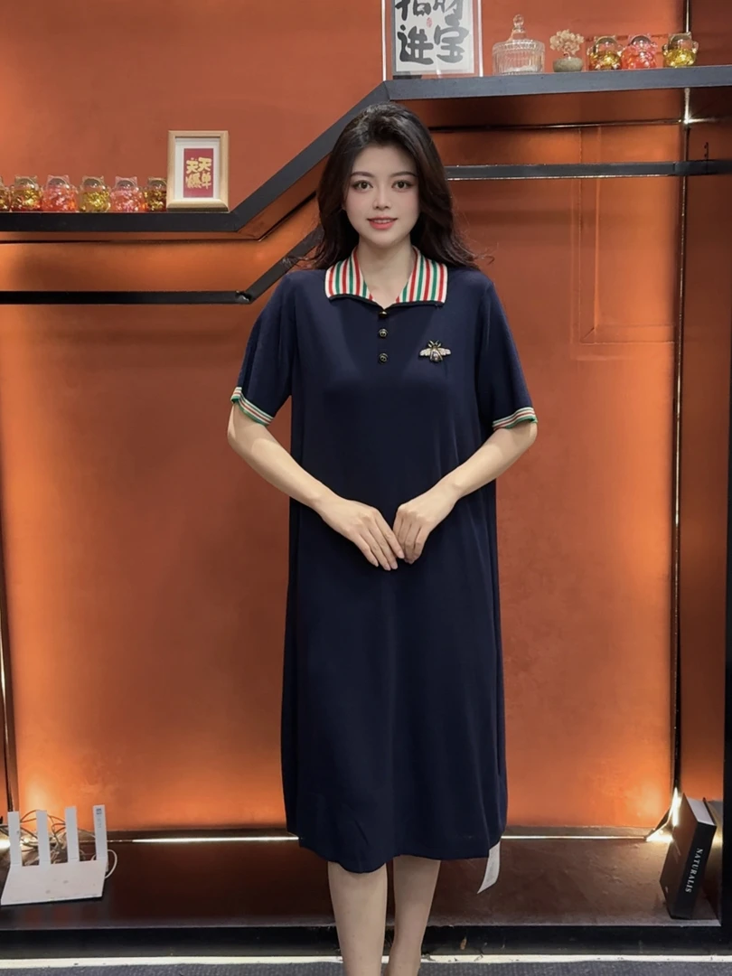 63 DD夏季时尚新款洋气百搭气质修身套头显瘦大码连衣裙