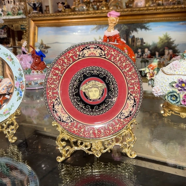 陶瓷铜支架附赠红盘