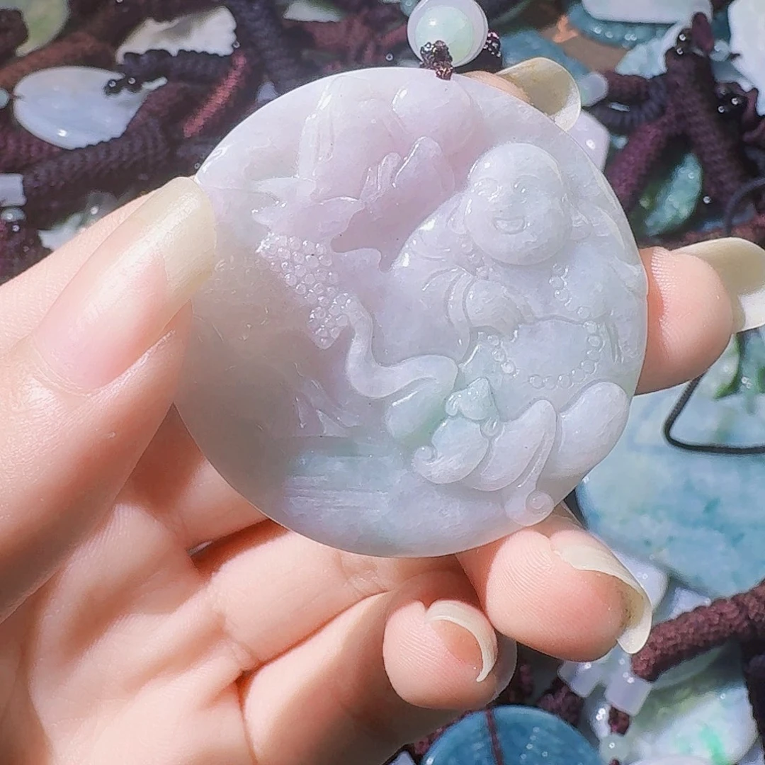 翡翠未镶嵌颈饰库斯库斯