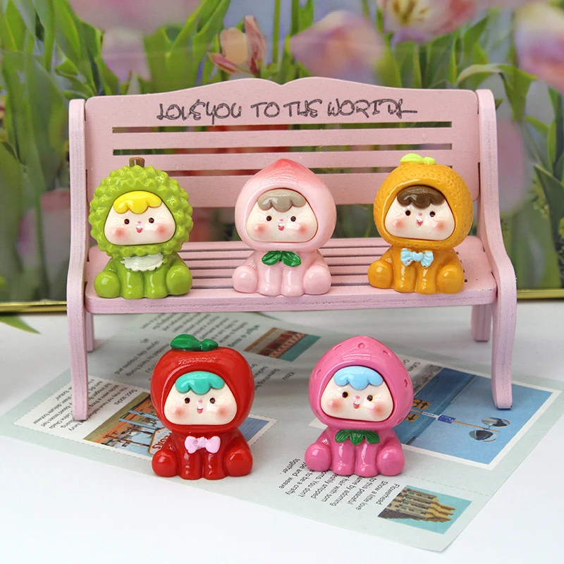 【九宫格＋对对碰＋许愿】实色水果崽崽二代可爱创意DIY潮玩桌面摆件