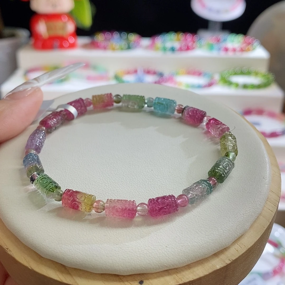 未镶嵌手链碧玺回纹