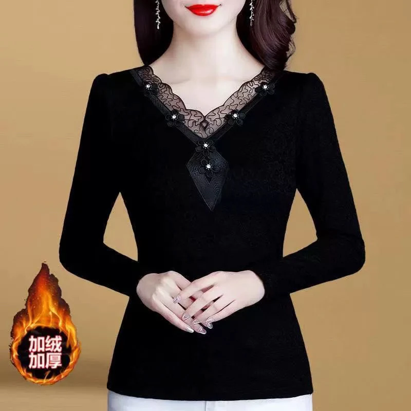 6326-1#新款女装时尚加绒上衣