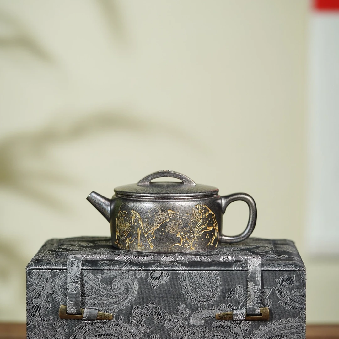 汉瓦·金贝烧容量200cc/家藏紫泥