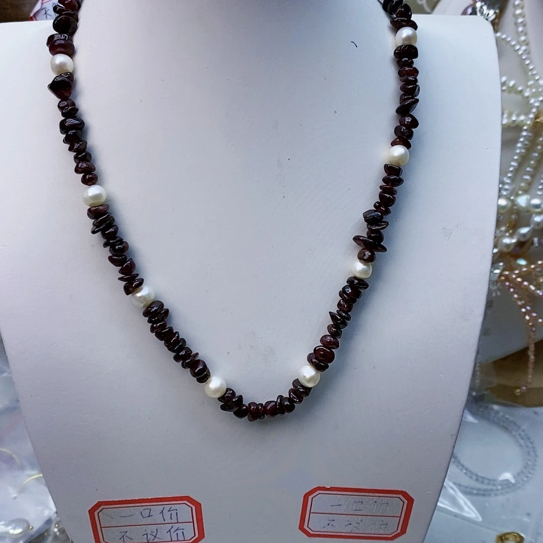 淡水珍珠颈饰银S925镶嵌