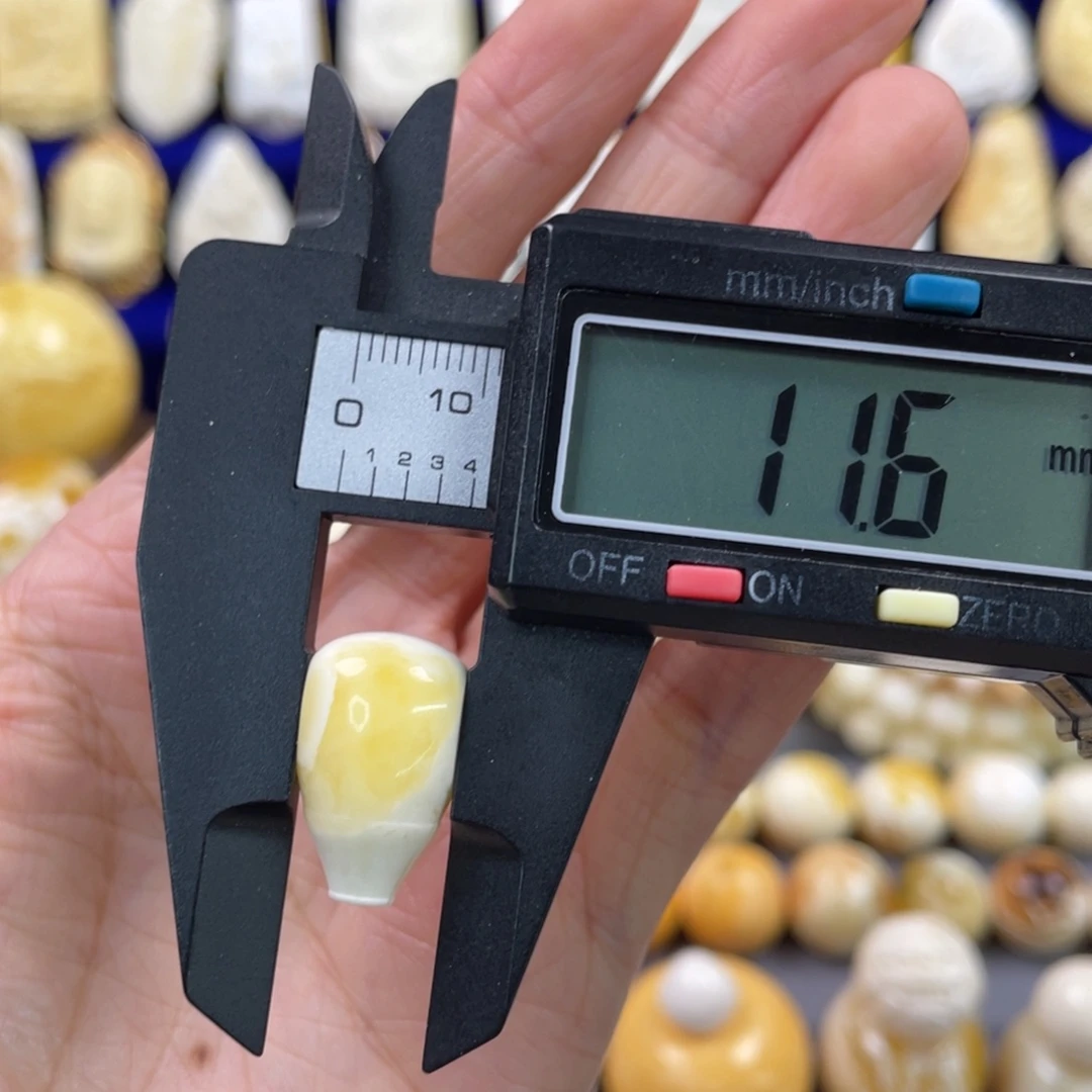 蜜蜡裸石未镶嵌琥珀蜜蜡三通配饰