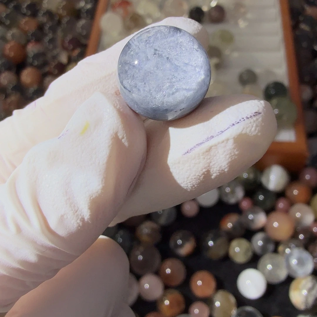 小***妖未镶嵌珠宝半成品水晶兔毛13.9mm定制不退换