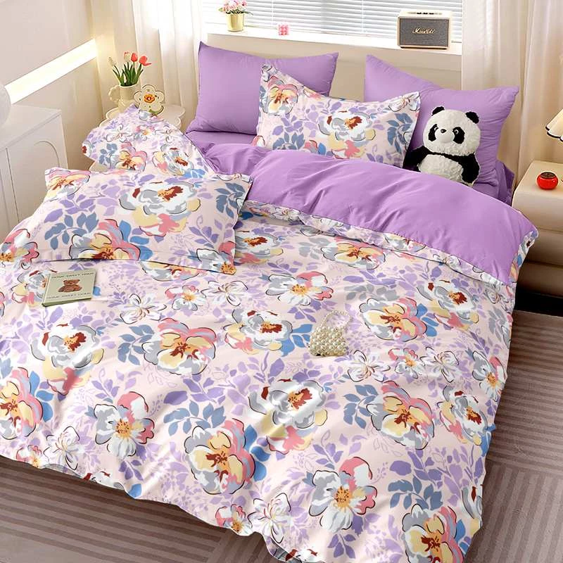 【工厂直发】秋冬加厚亲肤磨毛四件套床上用品被套学生宿舍单人