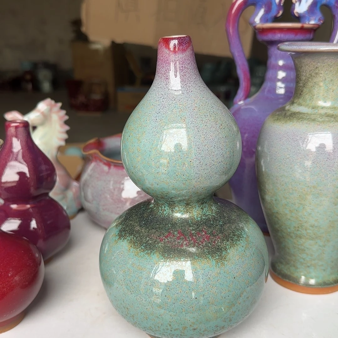 陶摆件郑家钧窑微瑕