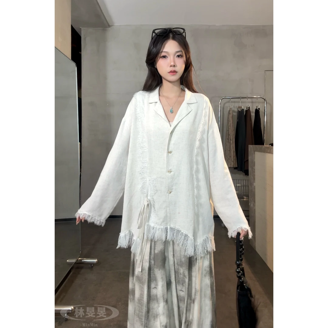 VGVL衬衫小众设计师款宽松休闲上衣女