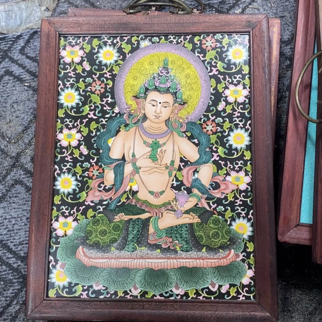 瓷片37*28 景德镇瓷板画柴窑烧制