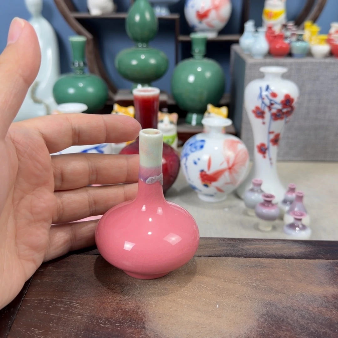 陶瓷手工小花器摆件