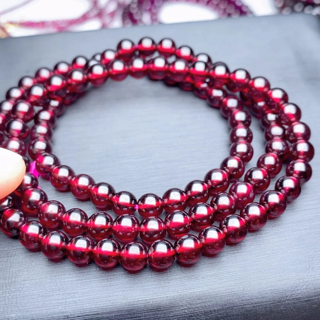 石榴石手链未镶嵌5.6巴西