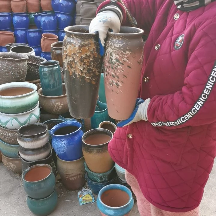 红陶口13高31～瑕疵