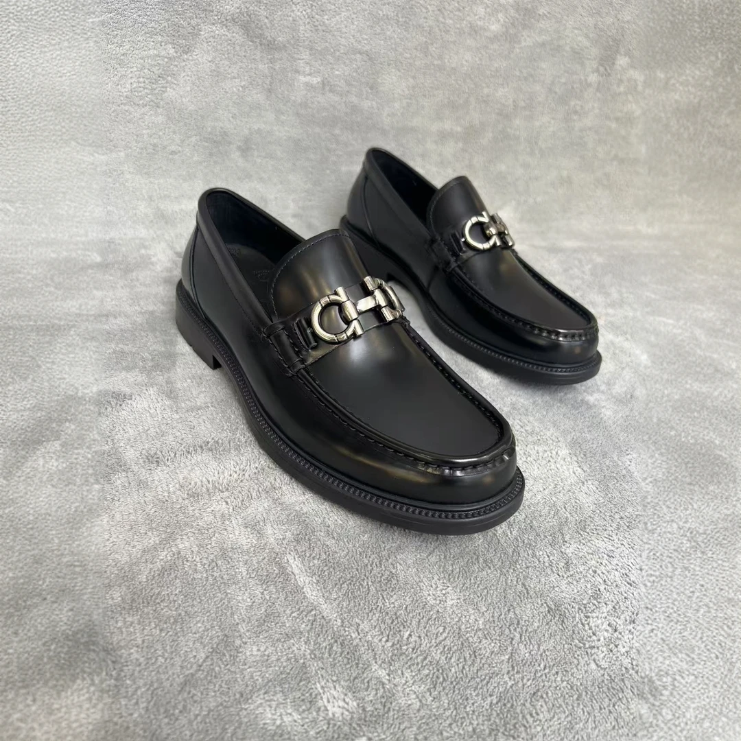 男士真皮商务休闲轻奢百搭豆豆单鞋