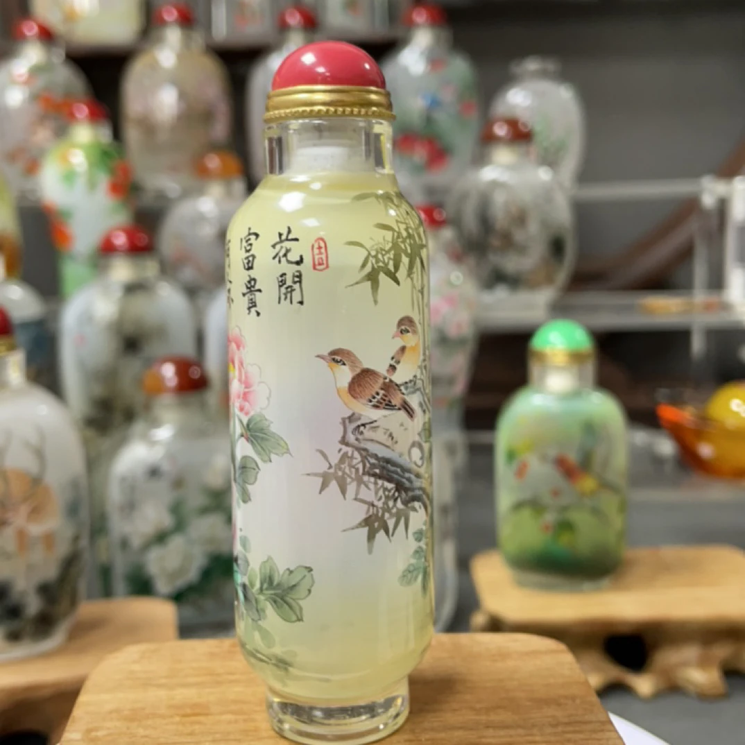 纯手绘内画鼻烟壶手把件礼品把玩收藏