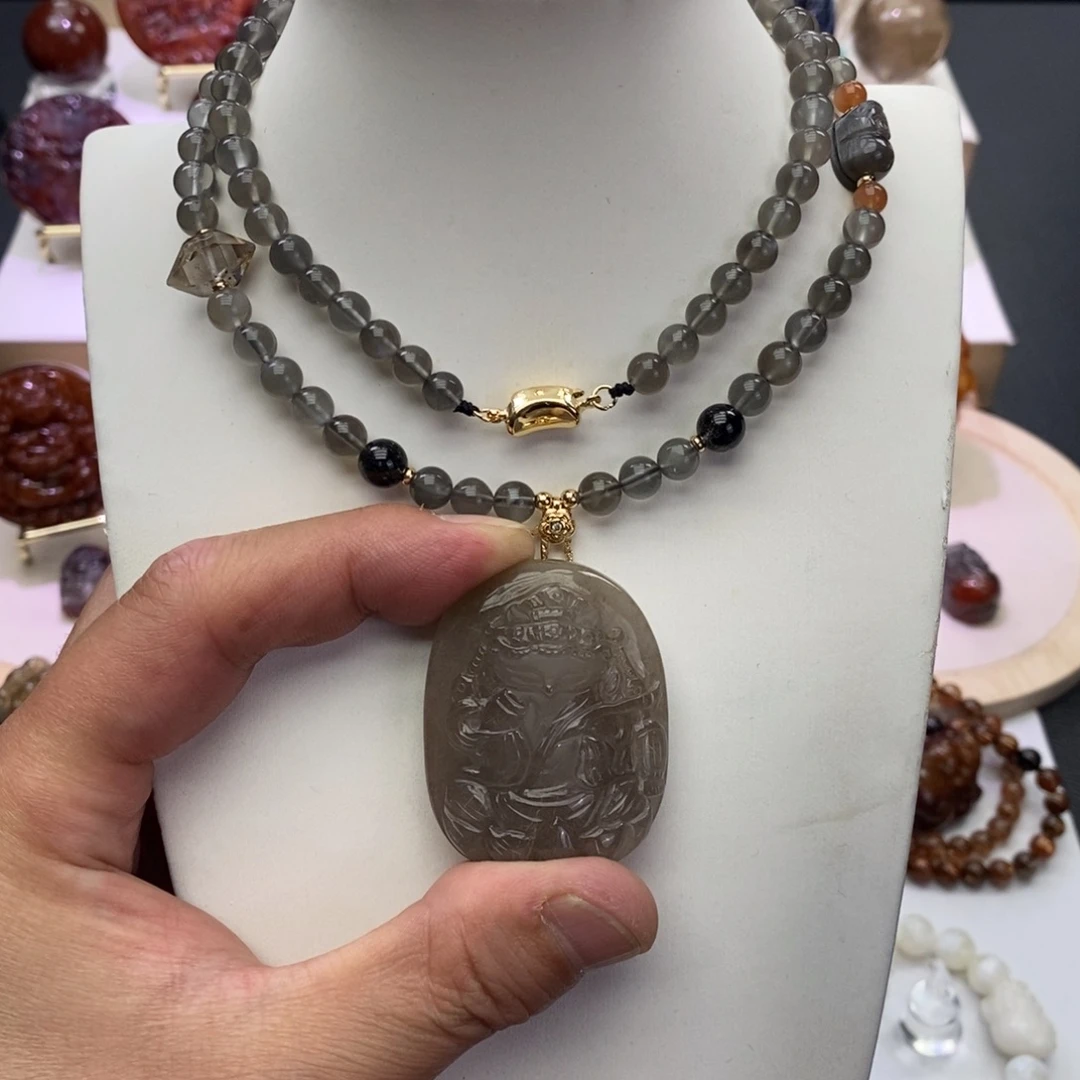 水晶颈饰未镶嵌吊坠