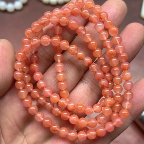 南红玛瑙手串未镶嵌