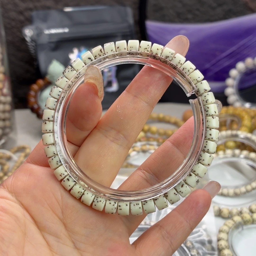 吊坠星月菩提海南星月菩提骨瓷白厚切药片