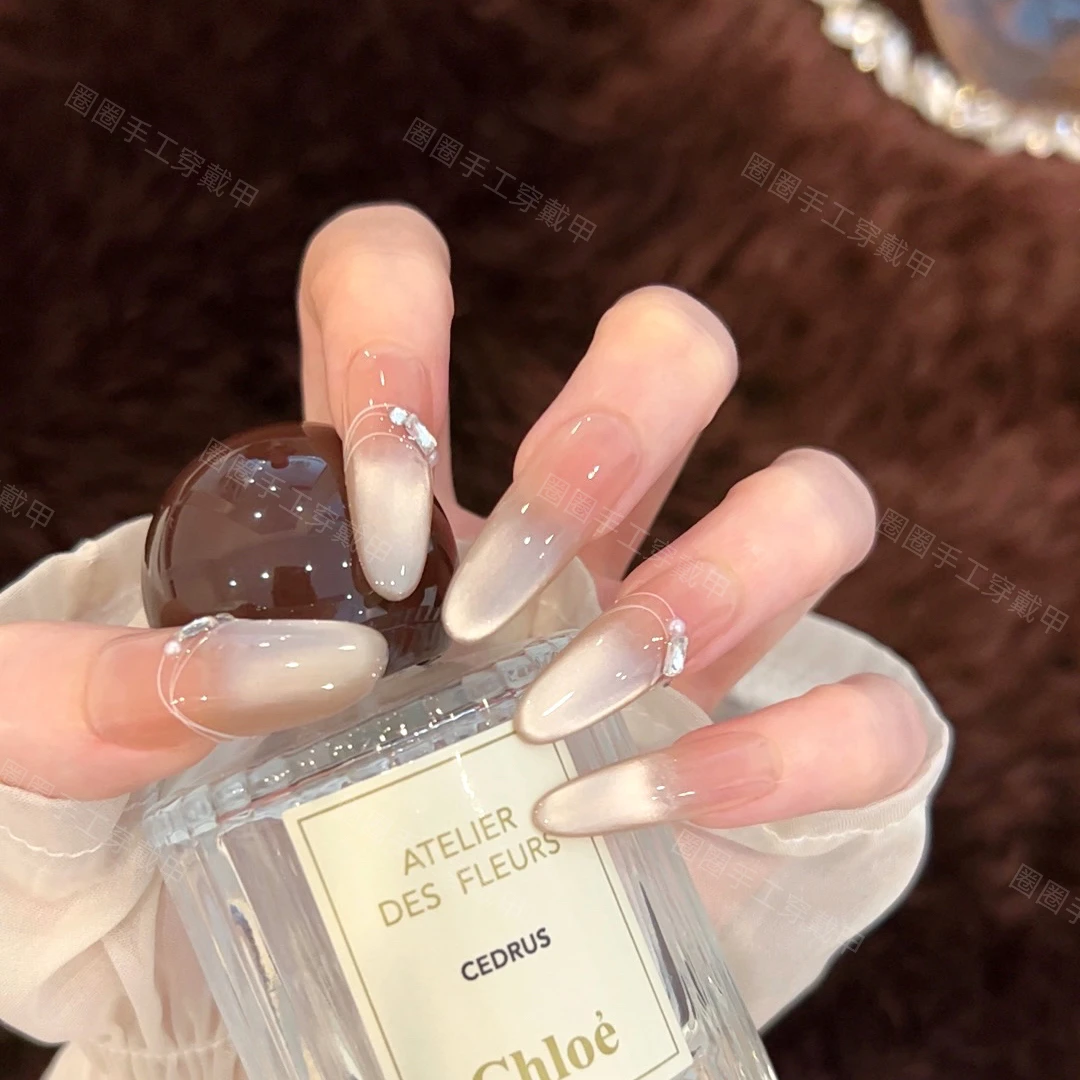 【音乐家】夏季温柔款温柔轻奢穿戴甲高级纯手工气质ins风