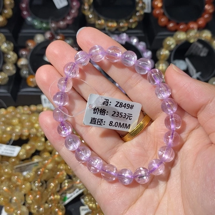 未镶嵌锂辉石手链Z849#8.0mm