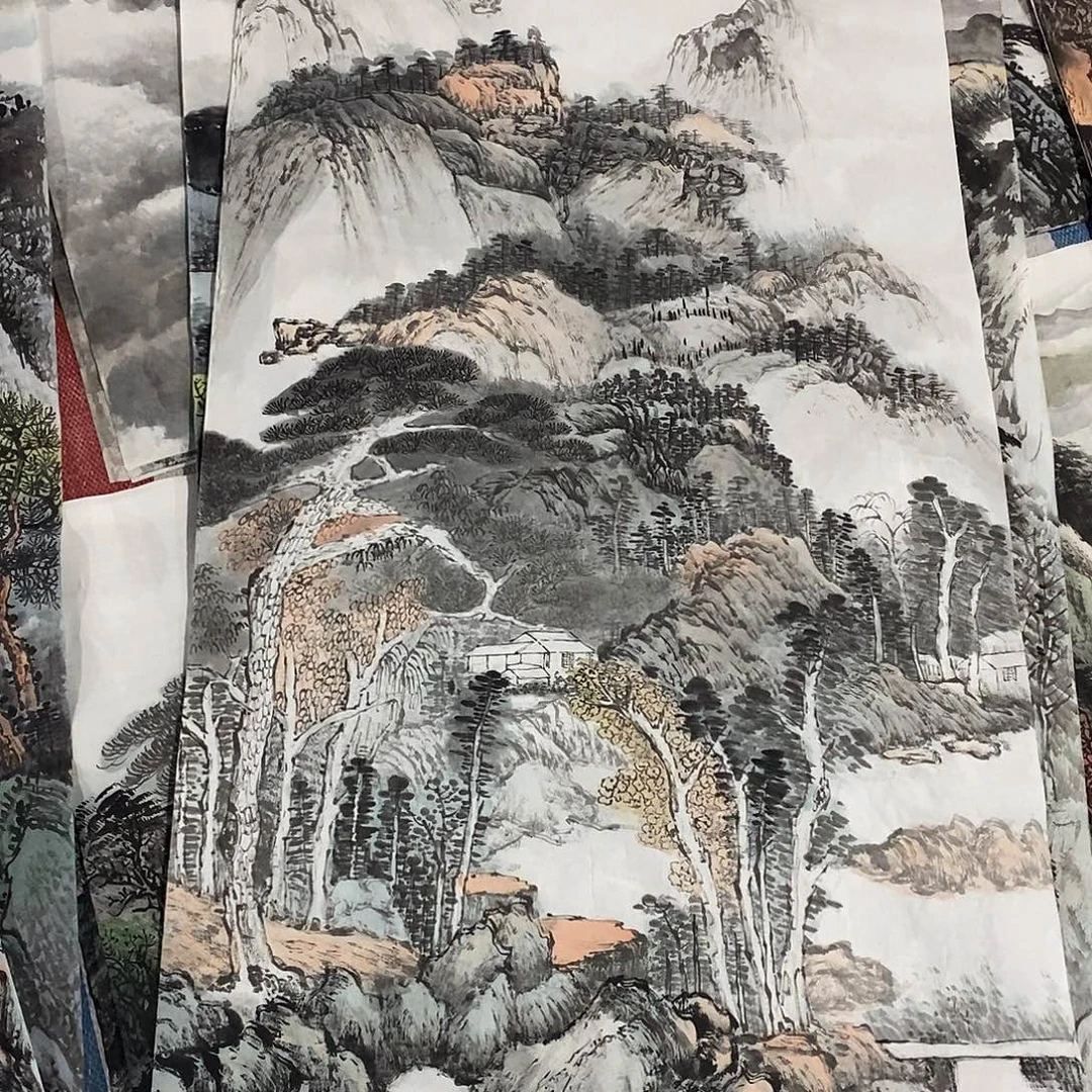 刘***风国画画画真的画的很好