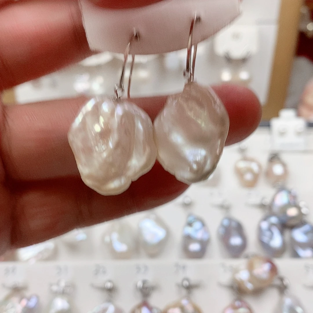 淡水珍珠颈饰银S925镶嵌顿*