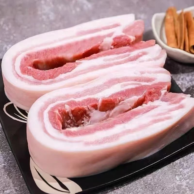 W新鲜冷冻五花肉 净重8斤 冷冻发货