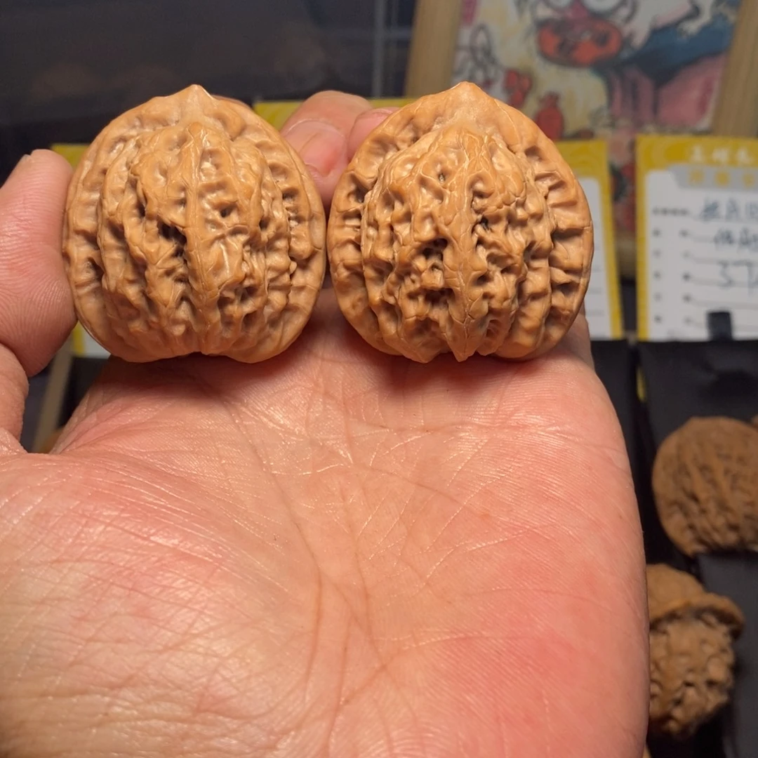 把件文玩核桃全品无修40尺头货挂月峰佛肚