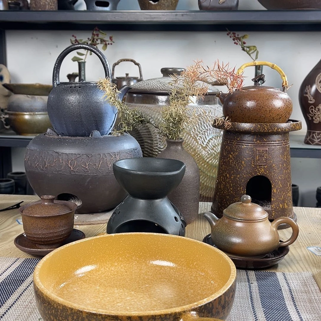 紫砂粗陶实用砂锅