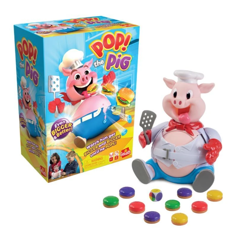 荷兰PopThePig大嘴猪儿童颜色数字计数益智桌游玩具61礼物