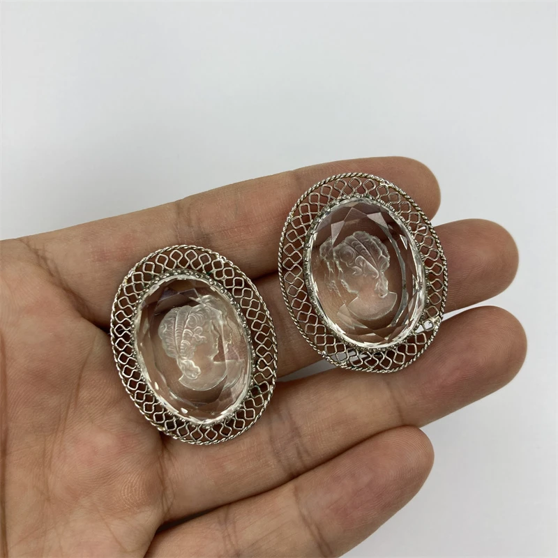 合金耳饰 whiting davis阴雕卡梅奥耳环2-18【2070117-016】