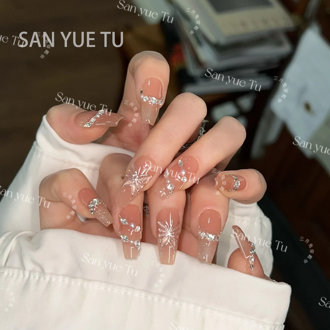（微瑕）塞纳河畔-三月兔【设计师高定款】美少女夏日纯欲穿戴甲流行