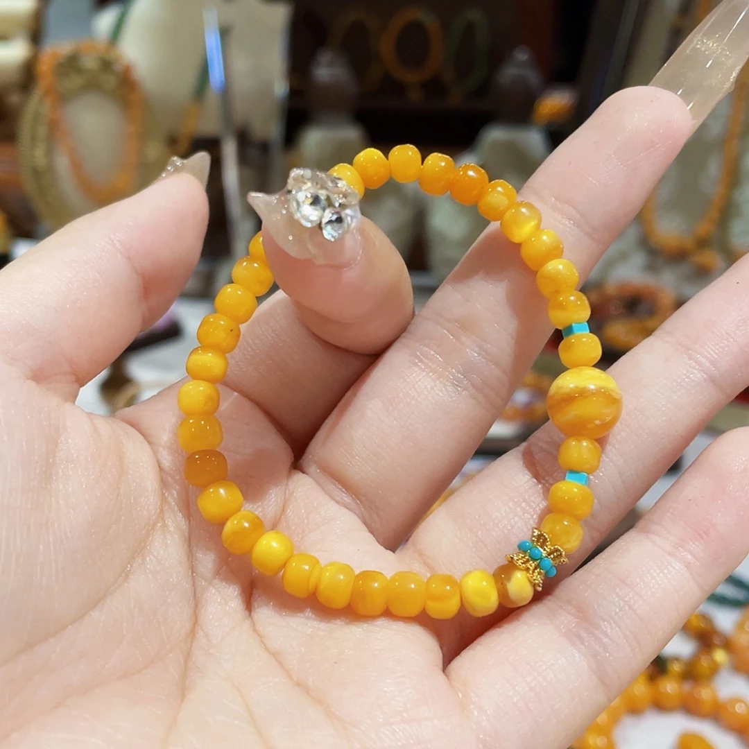 蜜蜡未镶嵌手链手串