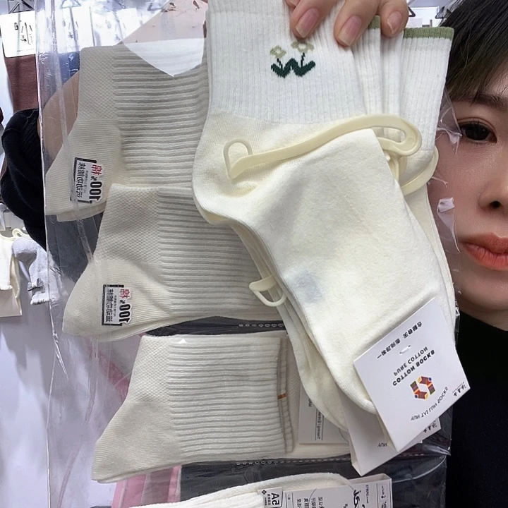 三醋酯纤维棉氨九双装五双男袜四双女袜99